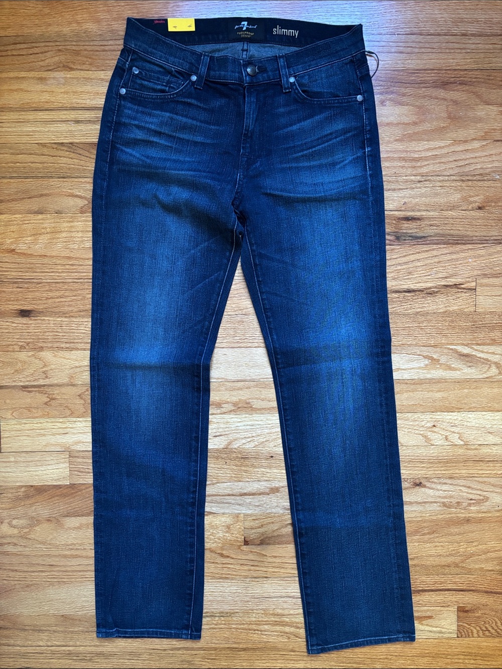 7 For All Mankind Men’s Slimmy Dark Blue Jeans Straight Leg Size 29x32